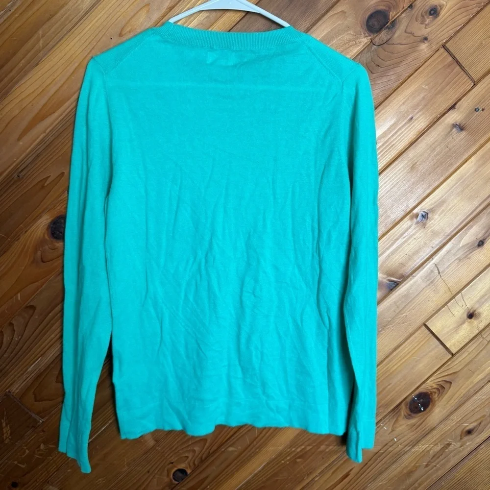 J. Crew Vibrant Teal Crewneck Sweater Size Small